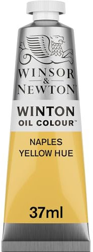 Winsor & Newton 1414422 Winton, feine hochwertige Ölfarbe - 37ml Tube mit gleichmäßiger Konsistenz, Lichtbeständig, hohe Deckkraft, Reich an Farbpigmenten - Neapel Gelb Farbton