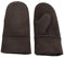 Reissner Lammfelle warme Merino Lammfell Fäustlinge Faust Handschuhe für Damen und Herren HDS-FAUST1-M-BRA braun M (Handumfang 19cm)