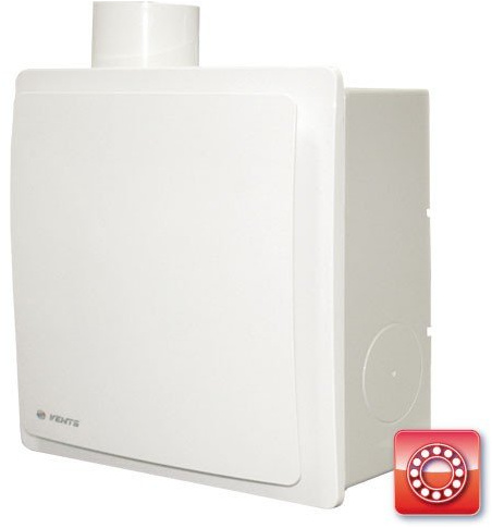Radialventilator für Sammelrohrsysteme- Ø80mm, Anlauf-Verzögerung und Nachlauf, 2 Geschw. (376)