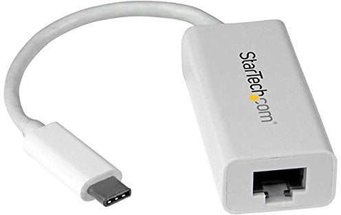 StarTech.com USB-C auf Gigabit Ethernet Adapter - Weiß - Thunderbolt 3 kompatibel - Windows & Mac - RJ45 LAN Netzwerkkonverter (US1GC30W)