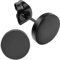 Flongo Ohrringe Herren Ohrstecker Damen: fake plug faux gauges fakeplug schwarz black tunnel Edelstahl Stud piercings earrings plugs black Geschenke für Frauen Männer 6mm