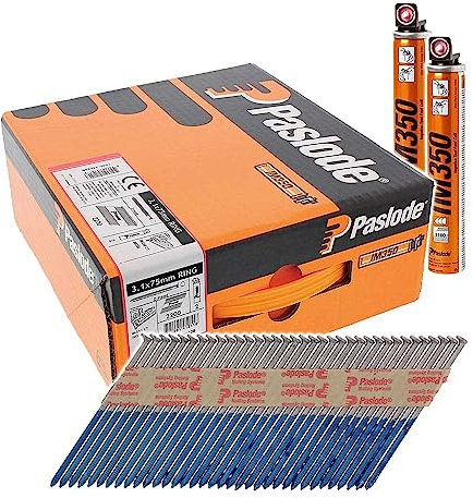 TIMCO PASLODE 141228 NFP 3.1mm x 75mm IM350 Nail Full Ring Shank Hot Dipped Galv