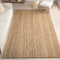 nuLOOM Rigo Handgewebter Bauernteppich aus Jute, 244 cm x 305 cm, Natur