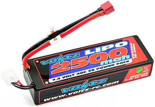 Voltz 2500mAh 2S 7.4v 20C Hard Case LiPo Stick Battery with Deans Connector