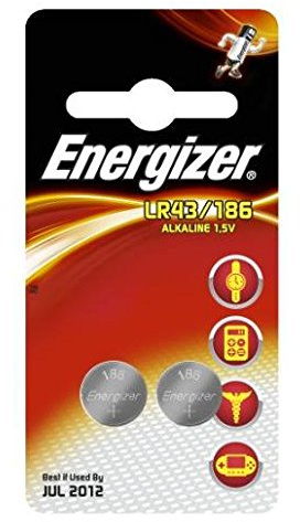 ENERGIZER Lot de 6 Blisters de 2 Piles Alcaline LR43/A186