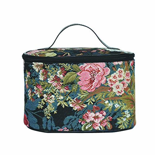 Signare Gobelin Kulturbeutel Make-up Kosmetiktasche für Frauen mit William Morris Design, Pfingstrose