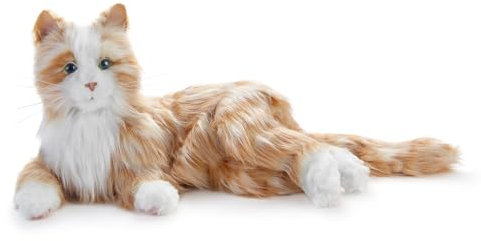 Ageless Innovation Joy For All Interactive Pet Katze – Naturgetreues, realistisches Haustier mit weichem Fell und beruhigendem Schnurren. Ohne Montage – Rotgetigert