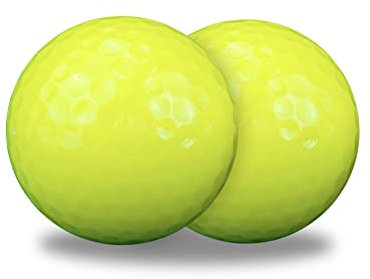 QARIDO Leuchtende Golfbälle,2 Stück fluoreszierender Turnier-Golfball - Wasserfeste Golfbälle für das Training bei Nacht, einfacher zu sehen, Anti-Verlust