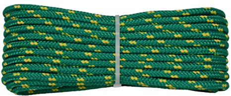 006006237 Treccia Surf Verde, 6 mm - 20 mt, Corda intrecciata multiuso resistente ai raggi U.V. e all'abrasione, per attività all'aperto, giardino, mare, guinzagli e fai da te, rottura 350 kg