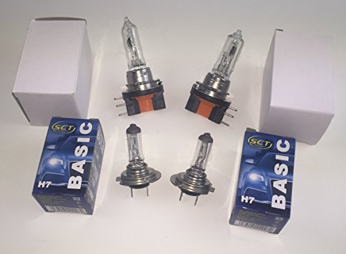 2 x H7 55W 2 x H15 55/15W LAMPE GOLF VI ABBLENDLICHT TAGFAHRLICHT/FERNLICHT 12V