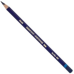 Derwent Inktense Permanent Watercolour Single Pencil, Navy Blue (0830), 4mm Premium Core Strength, Water-Soluble, Ideal for Drawing, Colouring & Painting on Paper & Fabric, Professional Quality (2301873)