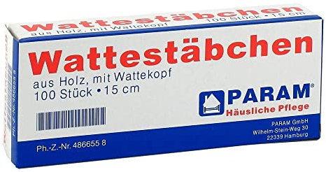 WATTESTAB m.Wattekopf 15 cm 100 St