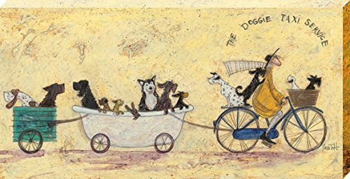 Sam Toft Leinwanddruck, Baumwolle, Mehrfarbig, 50 x 100 cm