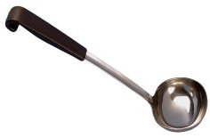 Samuel Groves 1917 Le Buffet Soup Ladle Black 7oz, Stainless Steel, Soup Spoon, Handle 275mm/ 10 3/4 , Stainless Steel Serving Spoons, Gravy Ladle, Ladles, Ladles for Cooking, Soup Spoons