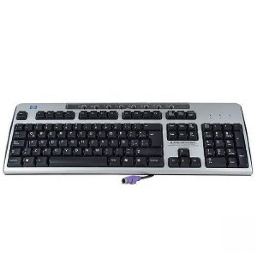 HP - KEYBOARD BLACK & SILVER PS/2 - KB-0316