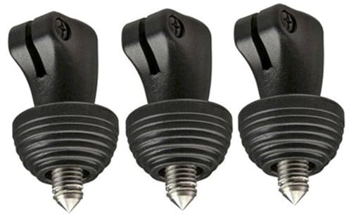 Manfrotto Pies Reversibles de Goma y Metal para trípodes seleccionados, Juego de 3 (116SPK3)
