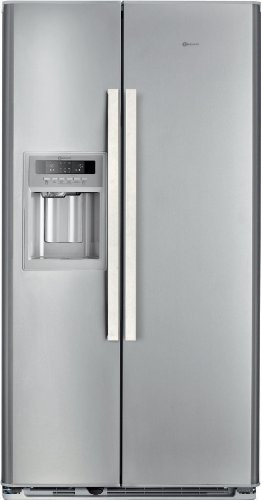Bauknecht KSN 520 A+ IO Side-by-Side/A + / Refroidissement : 335 L/Congélateur : 180 L/Aspect acier inoxydable/NoFrost/Distributeur de glace pilée avec compartiment de réserve de glace