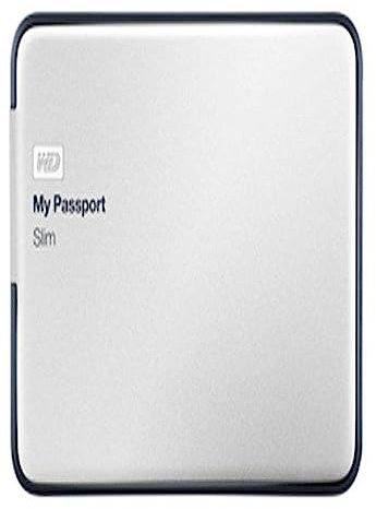 Western Digital My Passport Slim, 2TB disco rigido esterno 2000 GB Argento