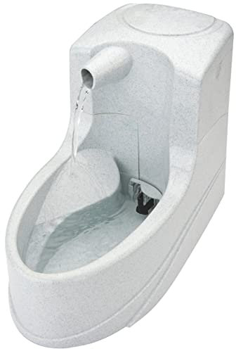 PetSafe Drinkwell, Anti Splash, Mini Pet Fountain, Silent, Compact, Easy Clean, Free Flowing, 1.2 Litre Drinking Fountain for All Pets, clear