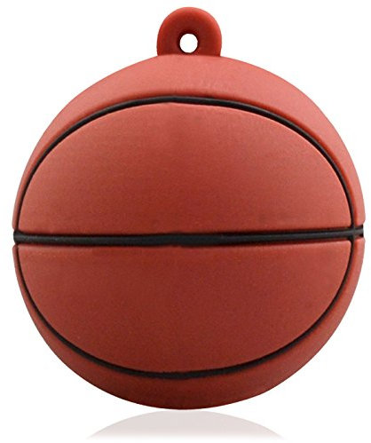 818-TEch No6900080016 Hi-Speed 2.0 clé USB 16Go basket-ball sportif 3D brun