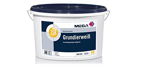 Mega, Grundierweiß, Weiß pigmentierter Haftgrund, 12,5 l