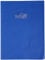 Clairefontaine 72202C - Heftumschlag / Heftschoner / Hefthülle Calligraphe mit Feinkörnung und Lederoptik, DIN A4 21x29,7 cm, Etikettenhalter, aus PVC blickdicht und strapazierfähig, Blau, 1 Stück