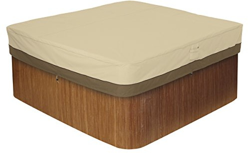 Classic Accessories Veranda Water-Resistant 86 Inch Square Hot Tub Cover, Patio Furniture Covers