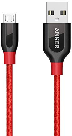 Anker Powerline+ 90 cm / 0.9 m Micro USB Kabel, Das hochwertige, schnellere & beständigere Ladekabel für Samsung, Nexus, LG, Motorola, Android Smartphones und weitere (Rot)
