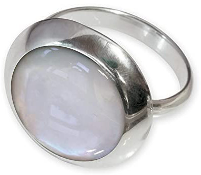 Fly Style Damen Ring aus 925 Silber - offener Ring mit Muschel oder Stein Inlays