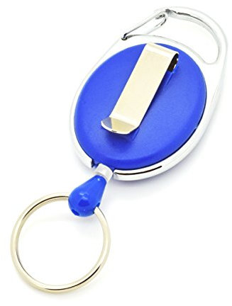 MACEMARO TRADING ® - Jojo Blau - Schlüsselanhänger mit Karabiner, Gürtelclip und Schnur (75cm)