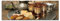 Paul Sinus Art Bilder Wand Bild - Kunstdruck 150x50cm Marokko Tablett Tee Süßigkeiten Orient
