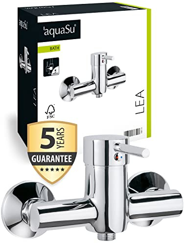 'aquaSu® Einhandmischer Lea für Brause | Chrom | Wasserhahn | Einhebelmischer
