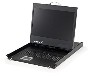 LevelOne KVM-8901DE Widescreen LCD Rack Console DE Keyboard, 48,26 cm (19 Zoll)