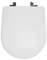 Abattant pour wc GALA MARINA blanc, fixation horizontale