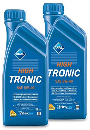 ARAL HighTronics 5W-40 Motorenöl, 2 Liter (2x1L)