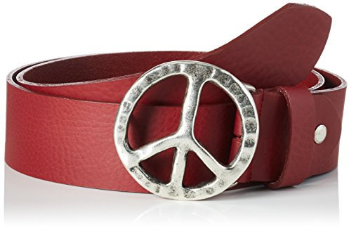 MGM Damen Peace Gürtel, Rot (DKL.rot-asi 6), 80 cm