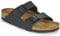 Birkenstock Arizona Birko Flor, Sandali Unisex - Adulto, Nero (Noir), 37 (Stretta)