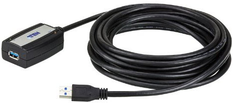 ATEN USB 3.0 5M Extender Cable UE350A, Up to 5 Gbps, USB 3.0, 2.0 & 1.1 compatible, Plug and play, non-powered, UK, #1 KVM Market Leader