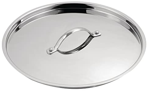 Vogue Lid St/St - 280mm 11 | Fits standard commercial pots to lock in heat and moisture, with a durable, dishwasher-safe design built for busy kitchens.