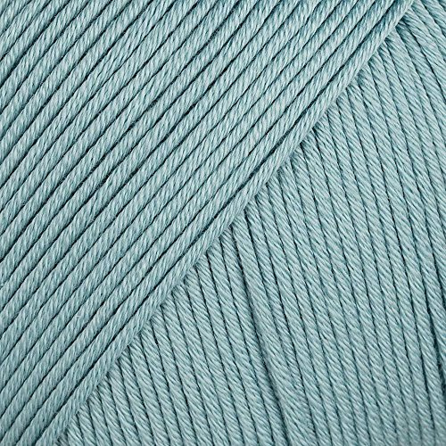 Rico Design Essentials Double Knitted Yarn, 100 Percent Cotton, Aqua