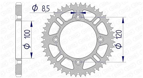 Alu-Kettenrad AFAM 428-47Z (Gun Metal)