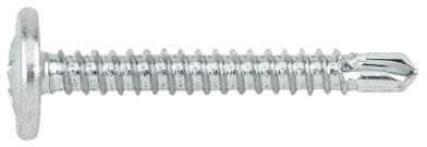 INDEX Fixing Systems TAEZ4219 [TAEZ] Tornillo autotaladrante de cabeza alomada baja, huella Phillips y arandela estampada. Zincado (4,2 x 19), 4,2 x 19 mm, Set de 500 Piezas