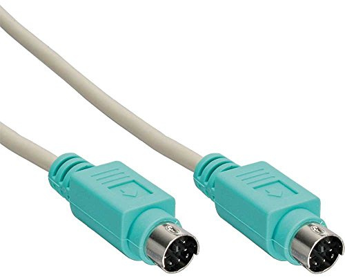 InLine 13332 PS/2-Kabel 2 m Grau – PS/2-Kabel (2 m, Stecker/Stecker, Grau, PS/2)