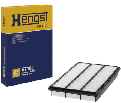 HENGST - Luftfilter E718L - Luft-Filtereinsatz für KFZ - Hochwertiger Motorluftfilter für Otto- oder Dieselmotor - Schutz für Motoren - Wasserbeständig