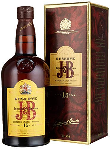 J&B Reserve Aged 15 Years, whisky escocés blended, 700 ml