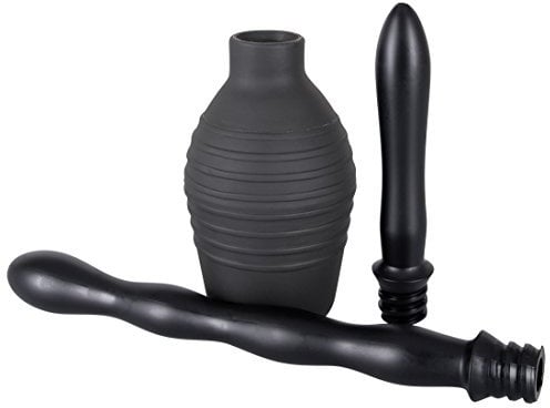 You2Toys Shower me - Intimdusche mit 2 Aufsätzen für Frauen und Männer, Dusche mit 300 ml Fassungsvermögen und Spritzlöchern, schwarz