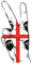 U24 Aufkleber Peace Finger Sardinien Autoaufkleber Sticker