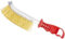 Amig - Cepillo Manual para Madera - 255 x 123 x 16 x 28 mm - Cepillo de Alambre Con Mango de Plástico - Para Tratar Madera, Piedra y Óxido - Ideal Para Lugares Estrechos - Acero Latonado