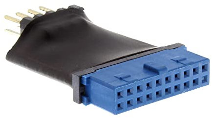 InLine 33449L USB 3.0 zu 2.0 Adapter intern, USB 3.0 19pin auf USB 2.0 Pfostenstecker intern