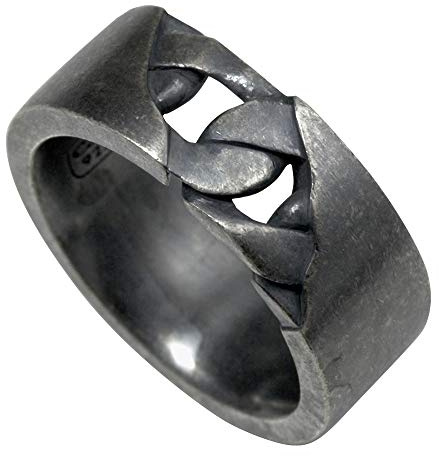 cai Herren Ring 925/- Sterling Silber Geschwärzt ohne Stein weiß 132270718